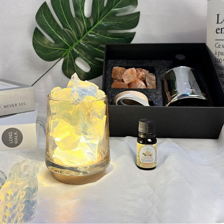 Olivenorma Flameless Diffuser Gift Box Crystal Aromatherapy Lamp