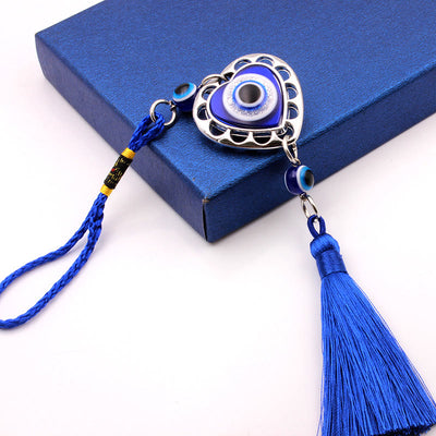 Olivenorma Blue Evil Eye Tassel Car Ornament