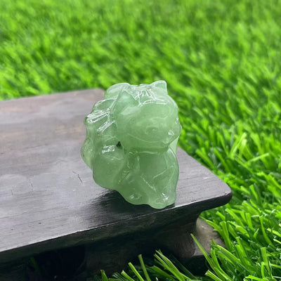 Olivenorma Natural Stone 3cm Nine Tailed Fox Gemstone Decoration - Green Aventurine - image 13