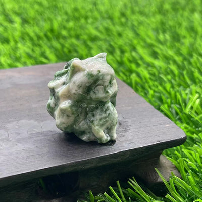 Olivenorma Natural Stone 3cm Nine Tailed Fox Gemstone Decoration - Green Jade - image 39