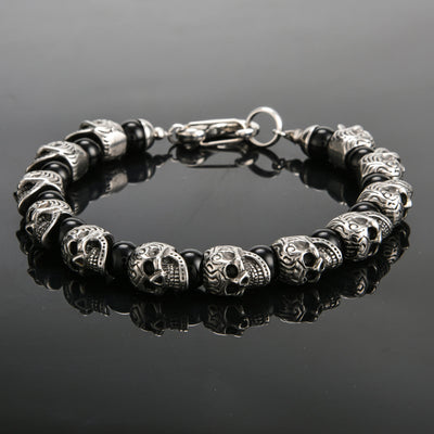 Olivenorma Natural Tiger Eye Handmade Stainless Steel Bracelet