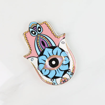 Olivenorma Hamsa Evil Eye Dish Coaster