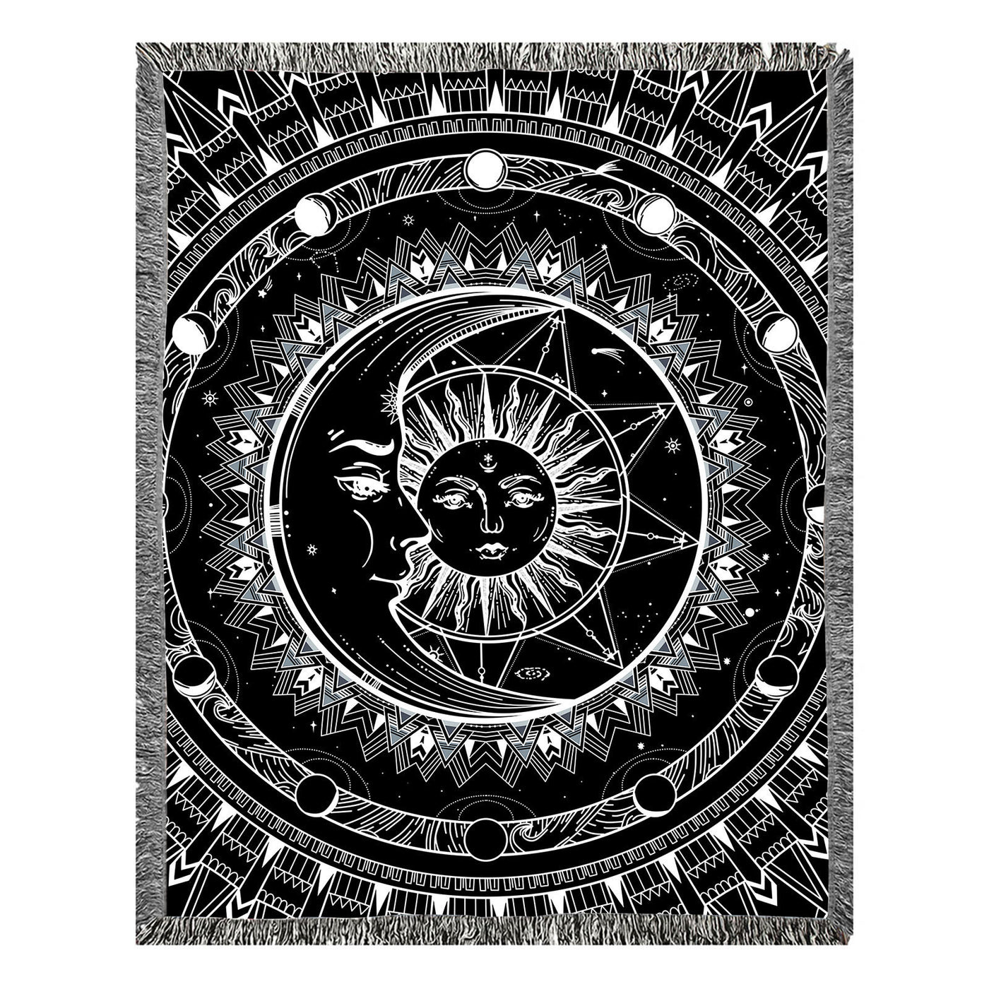 Olivenorma Meditation Chakra Pattern Lace Tassel Tapestry