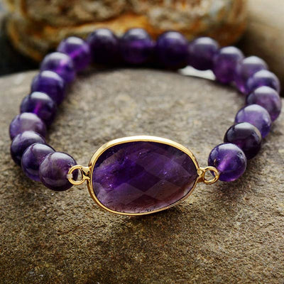 Olivenorma Relieves stress Amethyst Bracelet