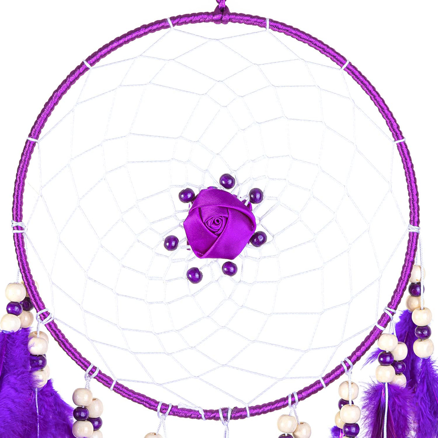 Olivenorma Large Purple Creative Style Rose Dream Catcher