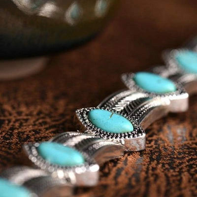 Retro Style Turquoise Ethnic Collar Choker Necklace