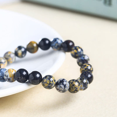 Olivenorma Natural Blue Ocean Jasper Stone Bracelet