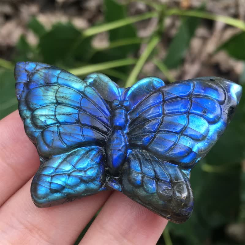 Magic Butterfly Labradorite Gemstone Decoration