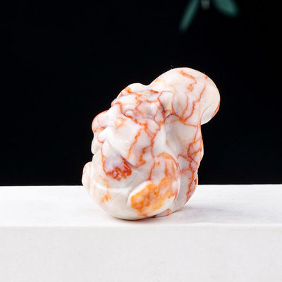 Olivenorma Natural Crystal Squirrel Carving Ornament Gemstone Decoration - Rhodochrosite - image 13