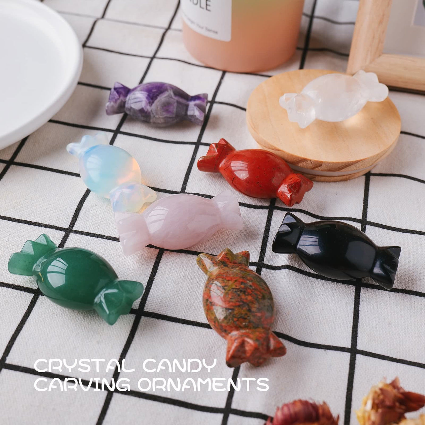 Olivenorma Christmas Candy Crystal Ornaments Gemstone Decoration - image 33