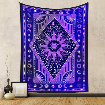 Olivenorma Sun Rays Moon Bohemia Tapestry