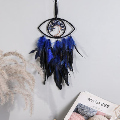 Olivenorma Sodalite Tree of Life Feather Dream Catcher