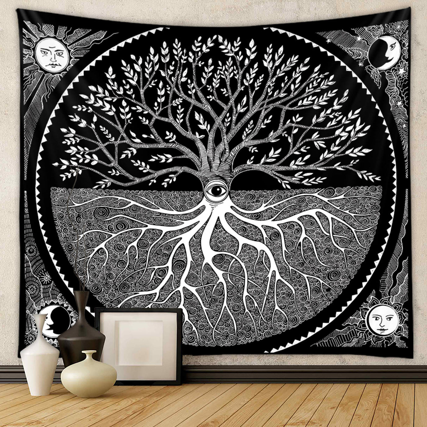 Olivenorma Tree of Life Wall Hanging Mandala Colorful Tapestry