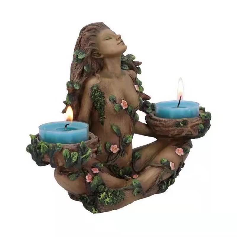 Olivenorma Balance of Nature Female Tree Spirit Tealight Decoration