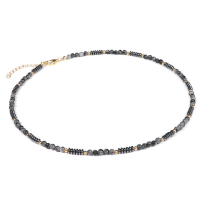 Olivenorma Gemstone & Hematite Necklace