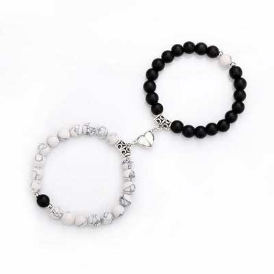 Olivenorma 2pcs Magnet Attract Couple Bracelet Set