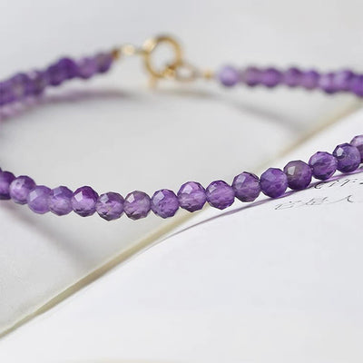 Olivenorma Purple Sunset - Uruguay Amethyst Healing Gemstone Bracelet