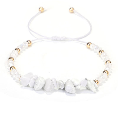 Olivenorma Bohemian Crystal Gravel String Bracelet