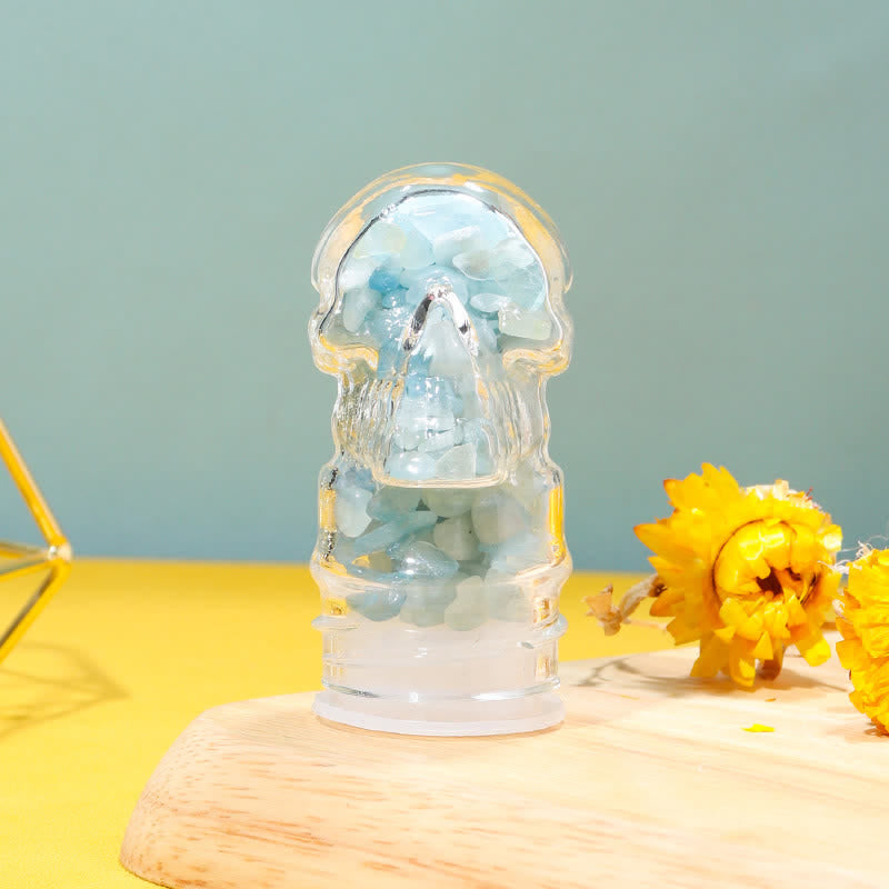 Olivenorma Skull Water Bottle Crystal Decoration