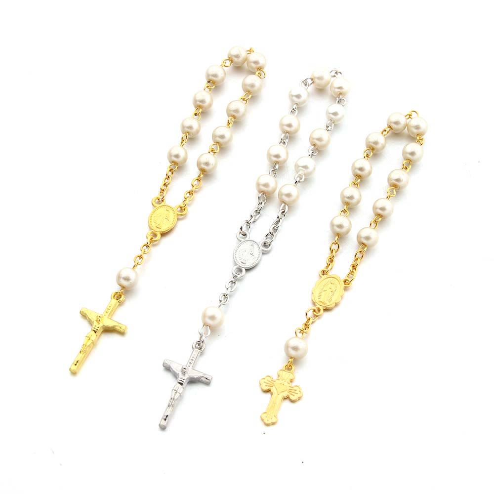 Olivenorma Pearl Heart Cross Bracelet