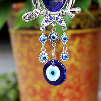 Olivenorma Evil Eye & Owl Protection Amulet Wall Decor