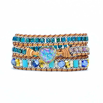 Emperor Stone Heart Wrap Bracelet