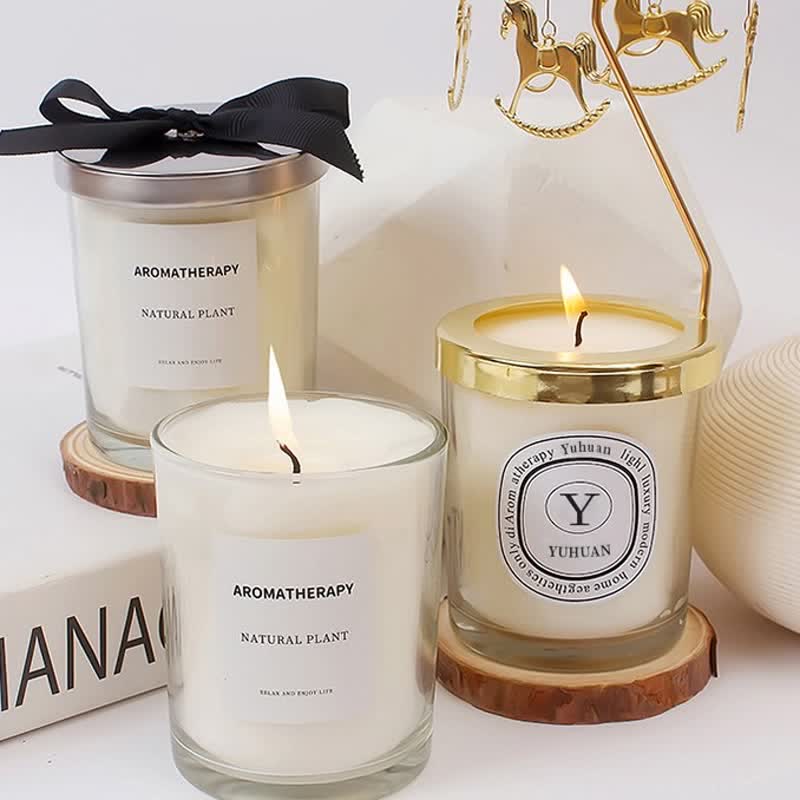 Olivenorma Romantic Real Flower Aromatherapy Candle