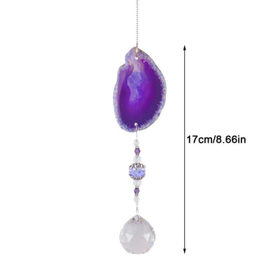 Olivenorma Handmade Hanging Pendant Sun Crystal Wind Chime