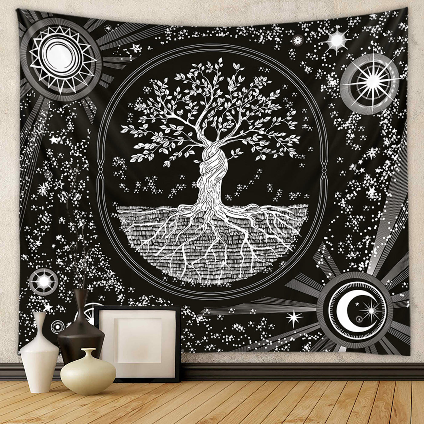 Olivenorma Tree of Life Wall Hanging Mandala Colorful Tapestry