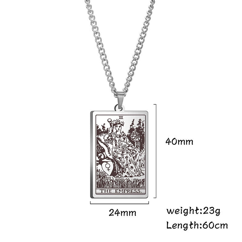 Olivenorma Stainless Steel Tarot Necklaces