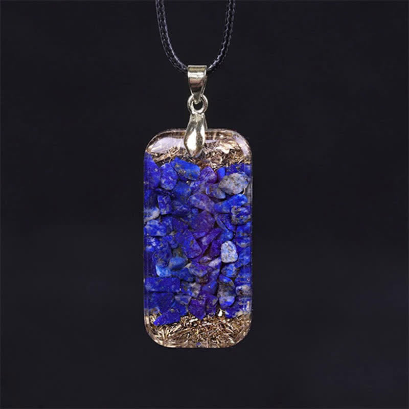 Olivenorma Raise Consciousness - Lapis Lazuli Orgone Energy Necklace