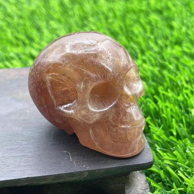 Olivenorma 5cm Carved Natural Crystal Skull Gemstone Decoration