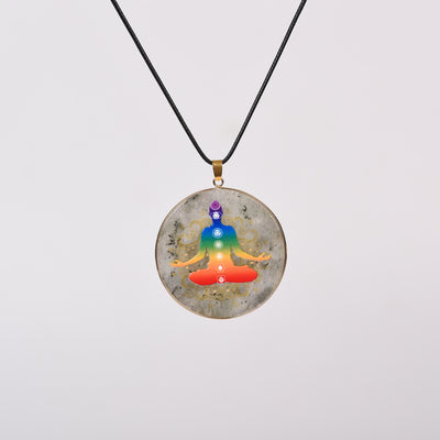 Olivenorma Crystal Hamsa Chakra Tree Of Life Necklace