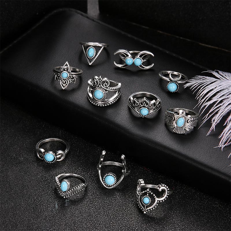 Turquoise Ring Set