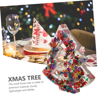 Olivenorma Natural Crystal Gravel Resin Christmas Tree Decoration