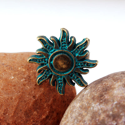 Olivenorma Gothic Exotic Bronze Dark Green Sun Ring