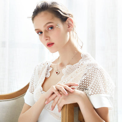 Olivenorma "I love you for always and forever" - Birtshtone Heart Necklace - image 2
