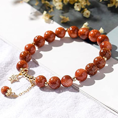 Olivenorma "Wealth and Lucky" - Sandstone Shiny Crystal Bracelet