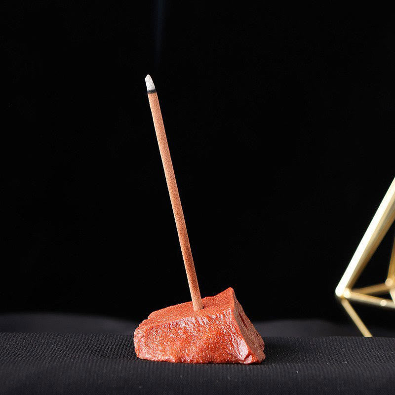 Olivenorma Crystal Raw Stone Incense Stick Holder Gemstone Decoration - Sandstone - image 19