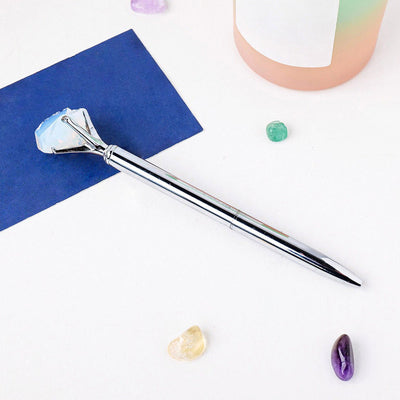 Olivenorma Raw Stone Manifestation Pen Gemstone Decoration - Opalite - image 12