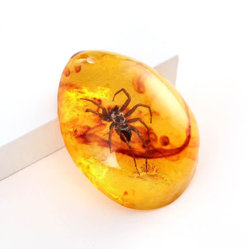 Olivenorma Water Drop Amber Insect Specimen Pendant