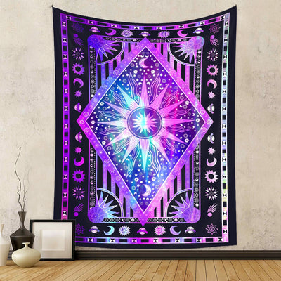 Olivenorma Sun Rays Moon Bohemia Tapestry