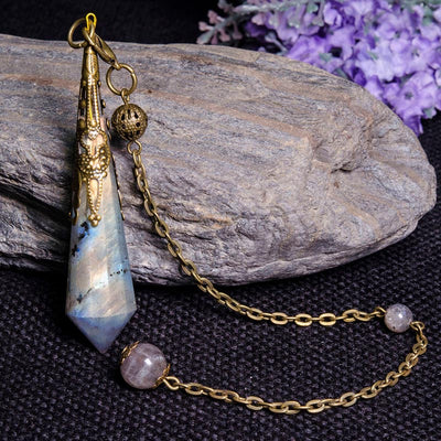 Grey Moonstone Protection Pendulum