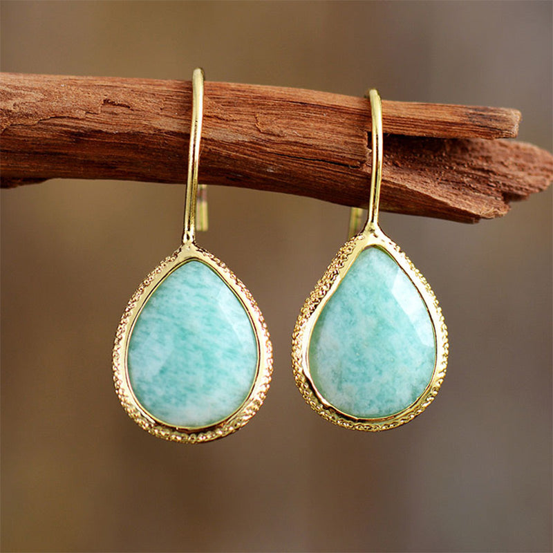 Amazonite Lapis Lazuli Elegant Orgone Earrings