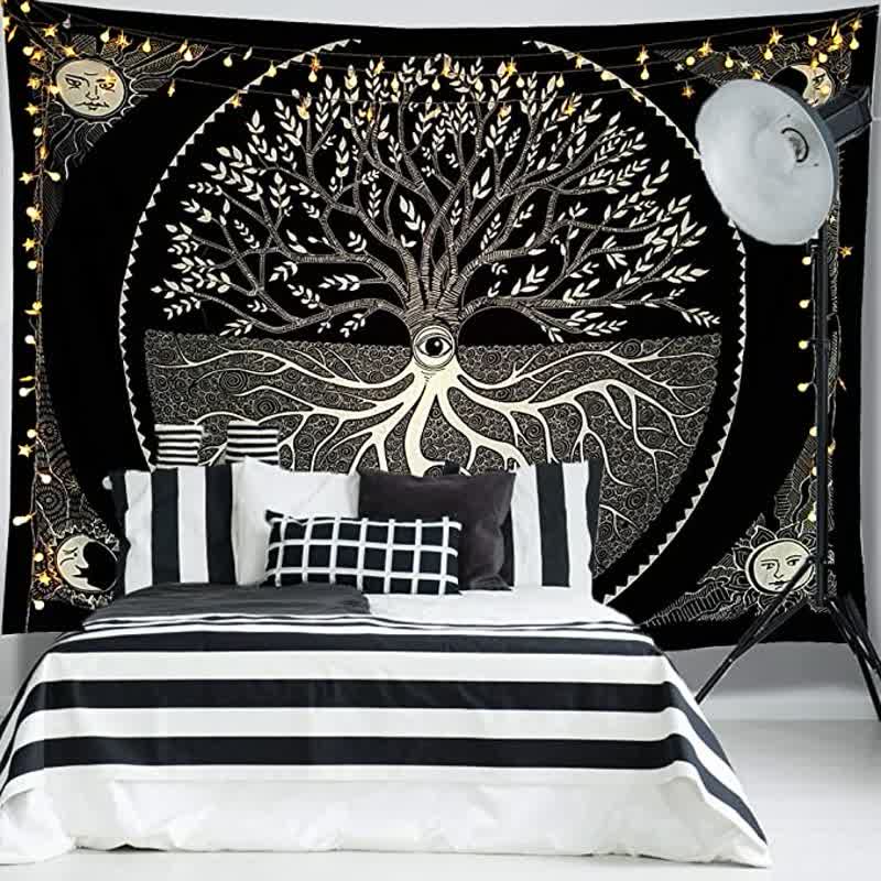 Meditation Art Tree Of Life Wall Hanging Tapestry