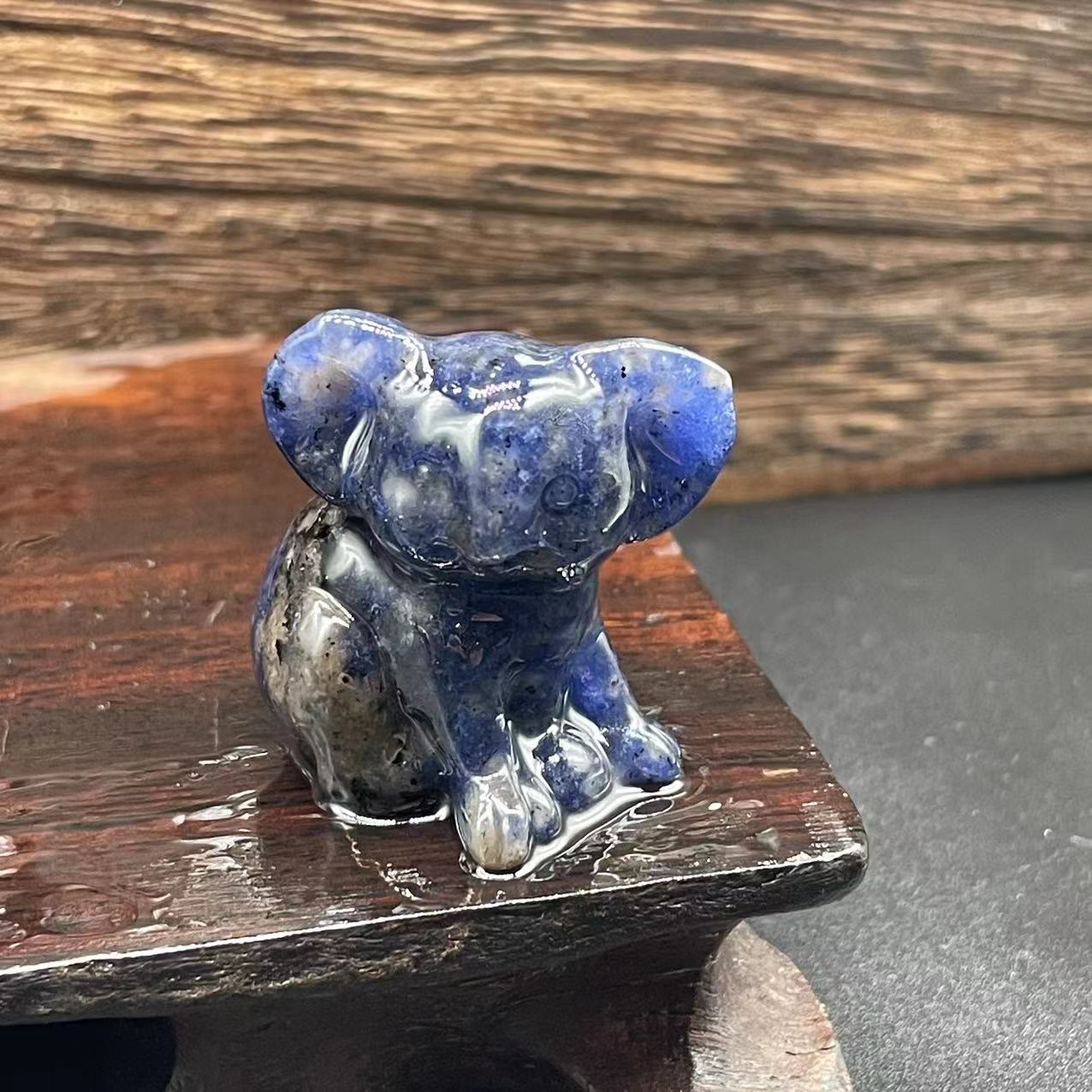 Olivenorma 1.2 Inches Carved Cute Koala Figurine Gemstone Decoration - Sodalite - image 26