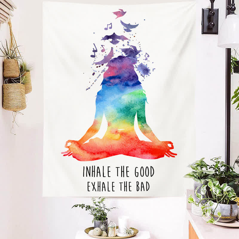 Minimalist Art Meditation Color Tapestry