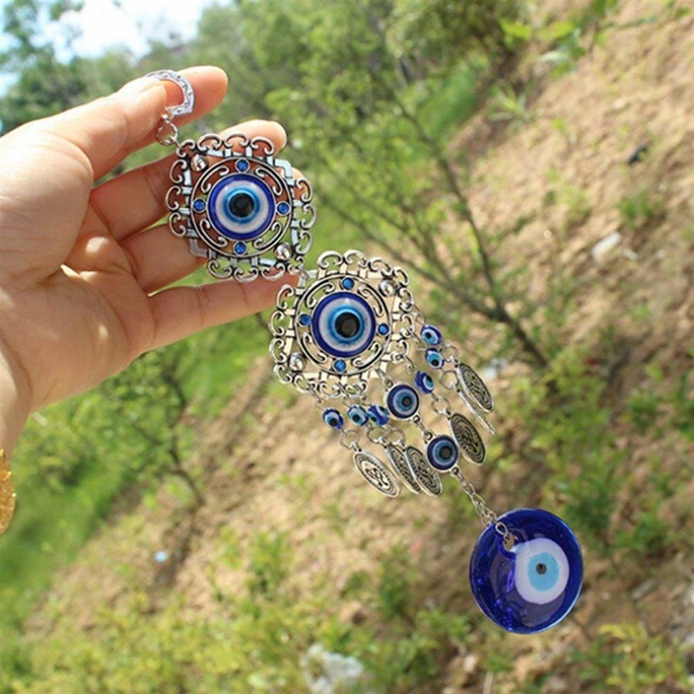 Olivenorma Blue Evil Eye Dream Net Catcher Wall Decor