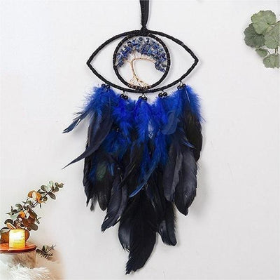 Olivenorma Sodalite Tree of Life Feather Dream Catcher