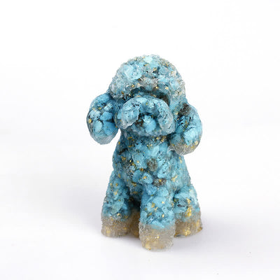 Olivenorma Natural Crystal Poodle Gemstone Decoration